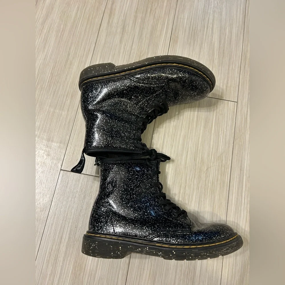 Dr. Martens Junior 1460 Cosmic Glitter Boots (US 2)